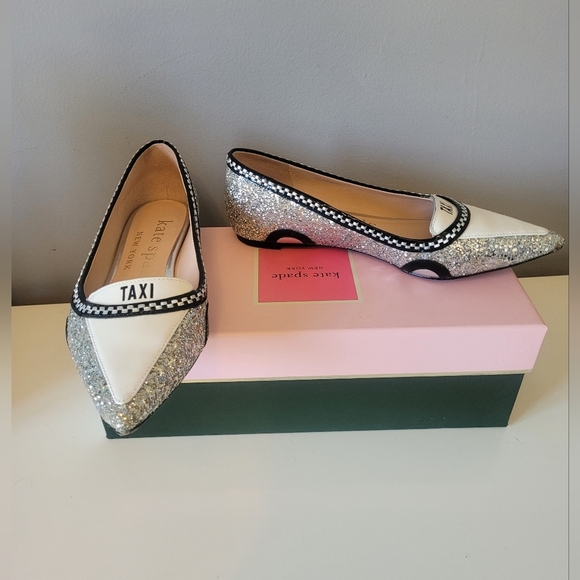 kate spade Shoes - Kate Spade Gogo Glitter Taxi Flats, VGUC, Size 5.5